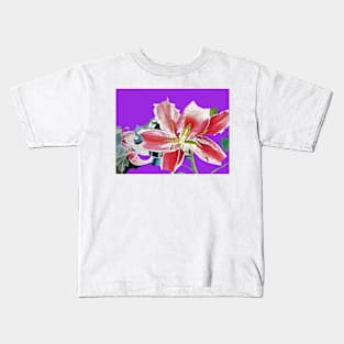Red Lily Watercolor Painting Kids T-Shirt